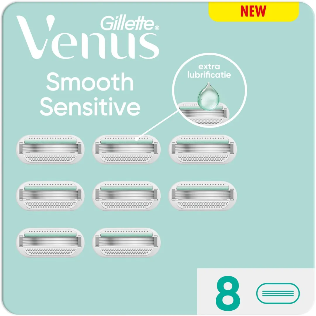Gillette Venus Smooth Sensitive Scheermesjes 8 Stuks