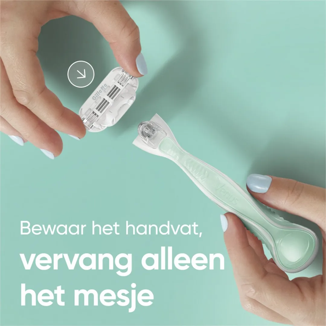 Gillette Venus Smooth Sensitive Scheermesjes 8 Stuks - 3 Bladen