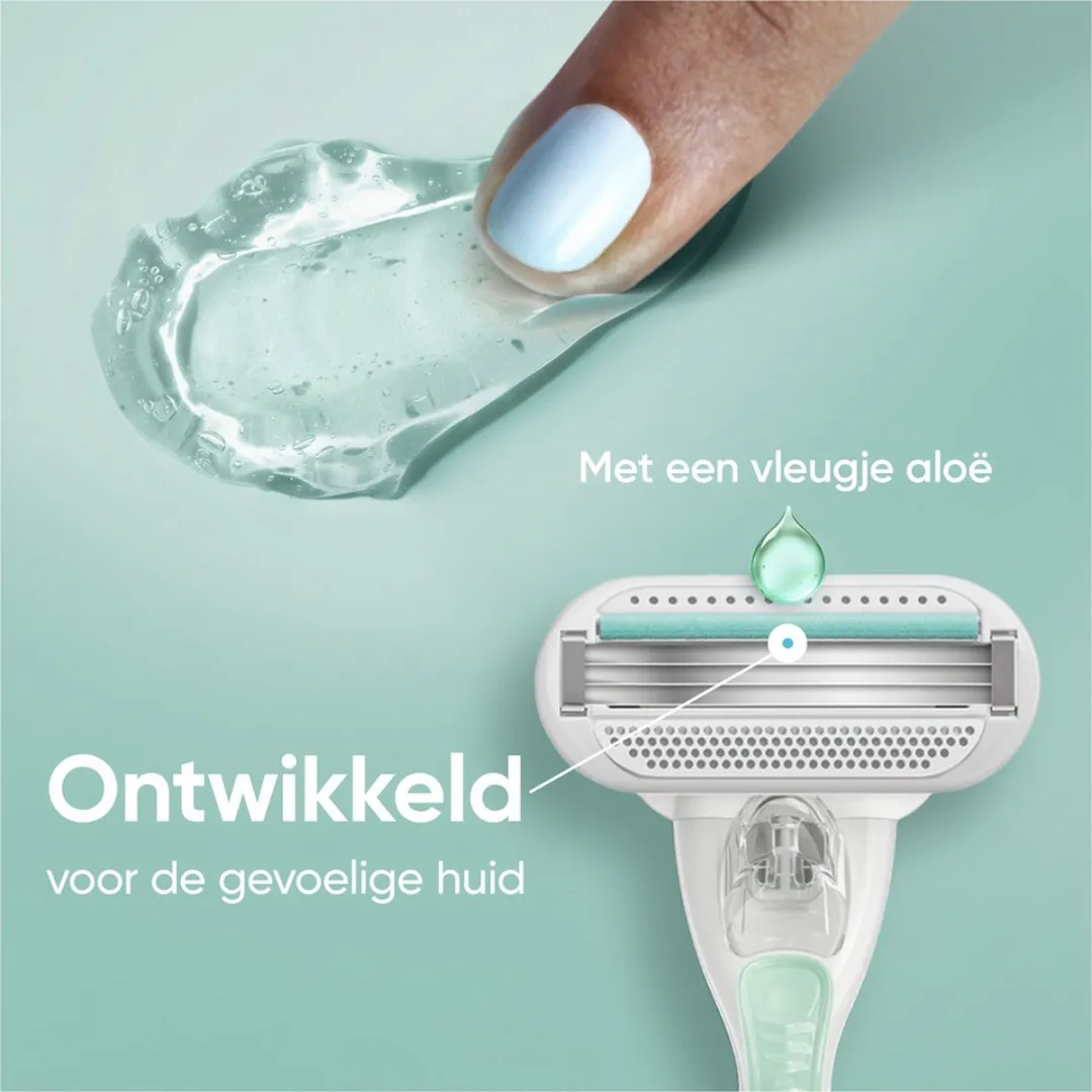 Gillette Venus Smooth Sensitive Scheermesjes 8 Stuks - 3 Bladen