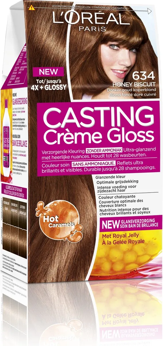 L'Oréal Paris Casting Crème Gloss Haarverf 634 - 3 Stuks