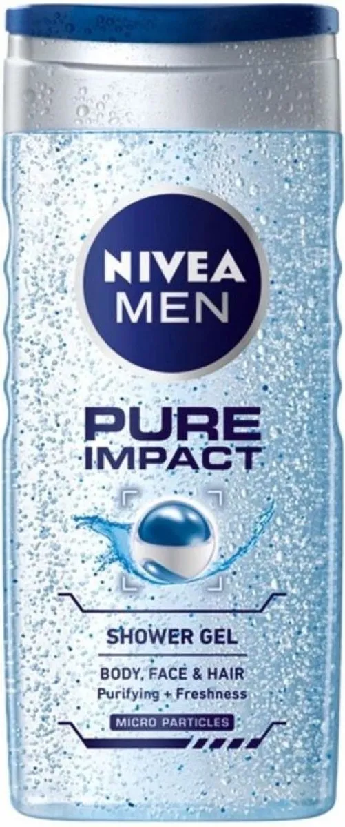NIVEA MEN Pure Impact Douchegel - 20 Stuks (12x250ml)