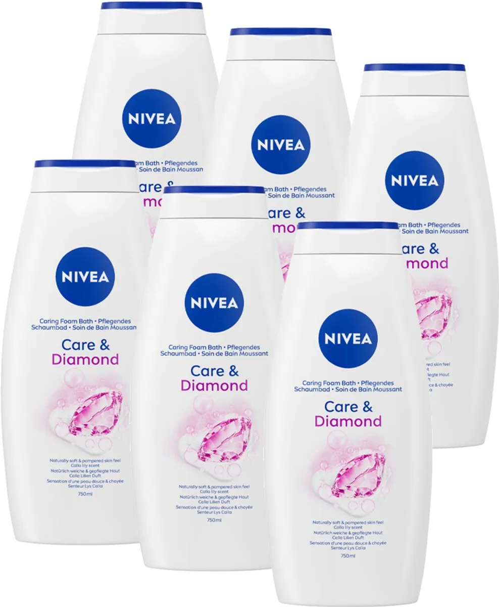 NIVEA Care & Diamond Badschuim 750ml