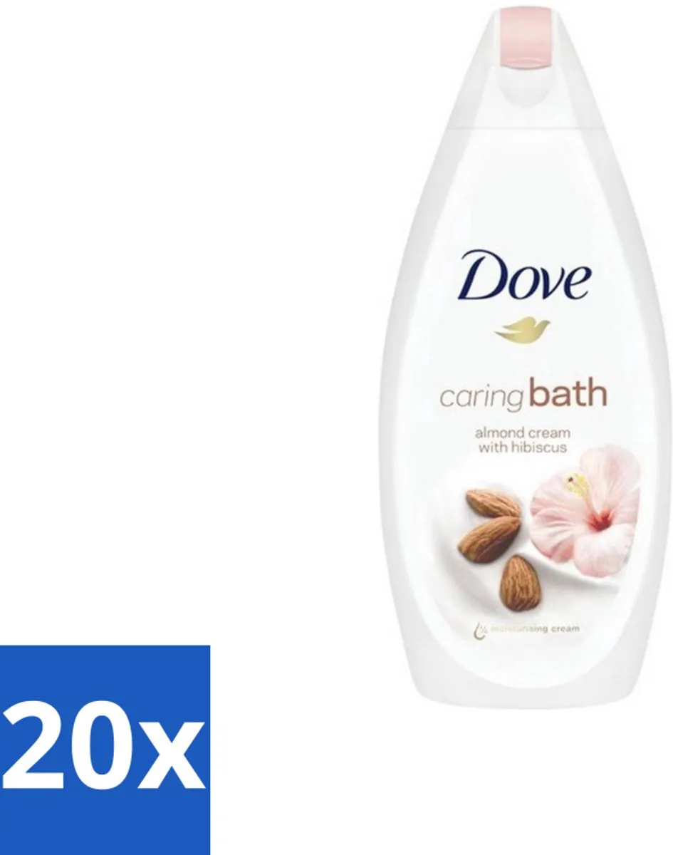 Dove Caring Bath Almond Badcrème 450ml