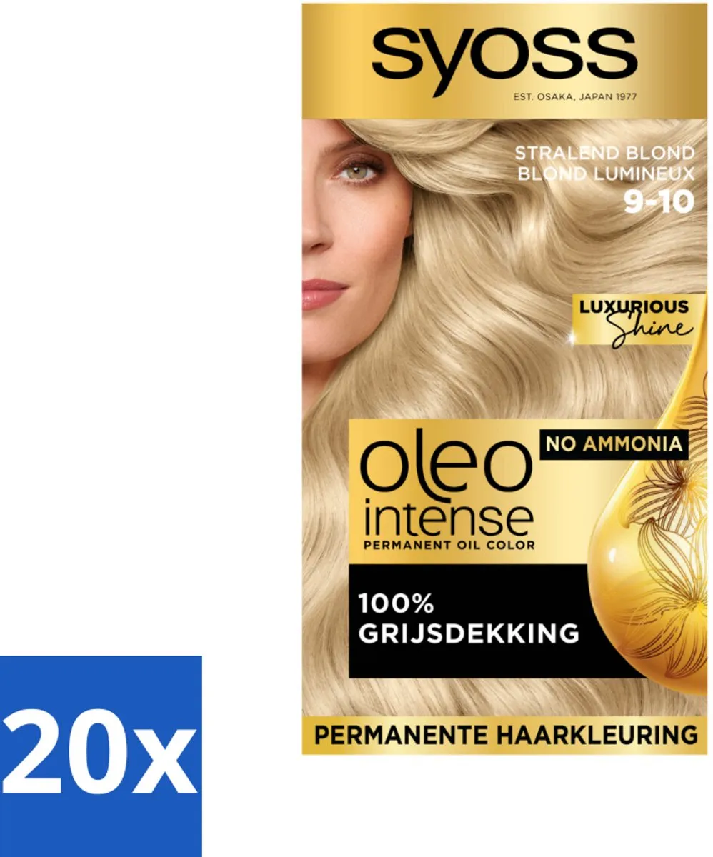 SYOSS Oleo Intense Haarverf 9-10 Stralend Blond - 2300ml