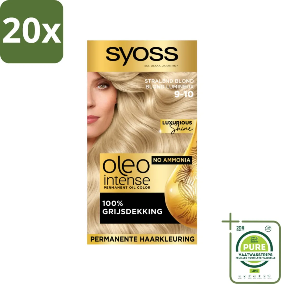 SYOSS Oleo Intense Haarverf 9-10 Stralend Blond - 2300ml