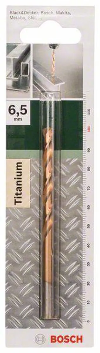 Bosch Metaalboren HSS-TiN 6,5mm x 63mm