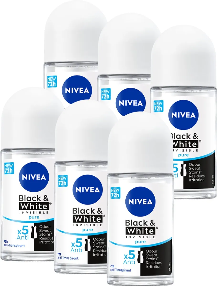 NIVEA Invisible For Black & White Anti-Transpirant Roller