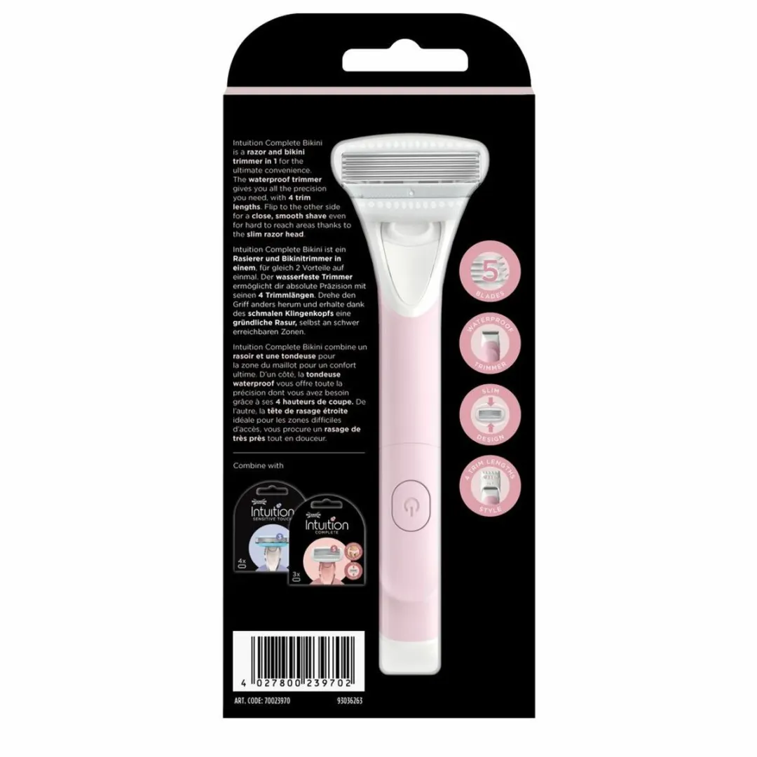 Wilkinson Sword Intuition Complete Bikini Scheermes - 5 Bladen - Roze