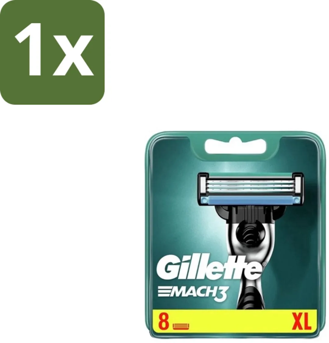 Gillette Mach3 Scheermesjes 8 Stuks - Groen