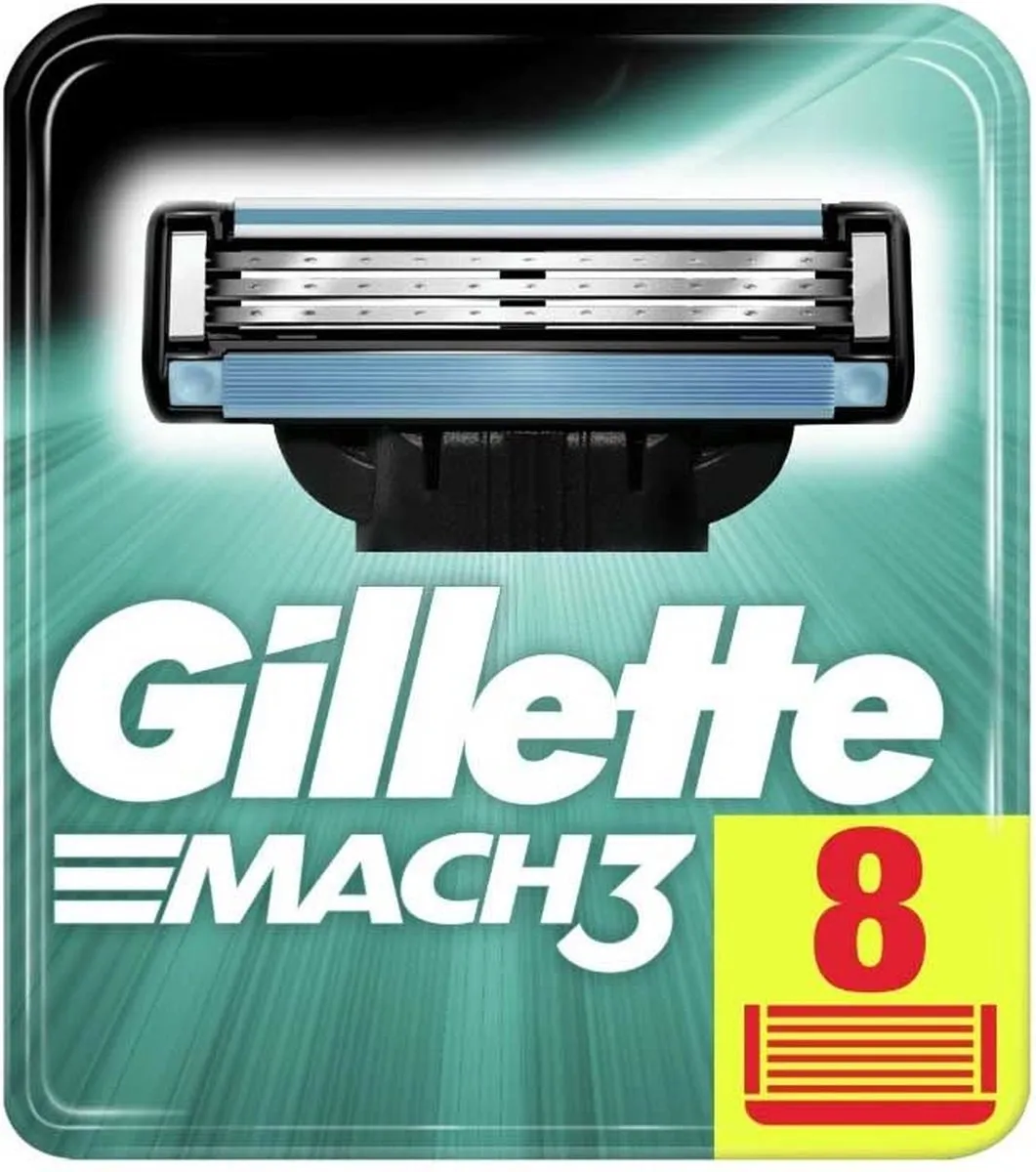 Gillette Mach3 Scheermesjes 8 Stuks - Groen