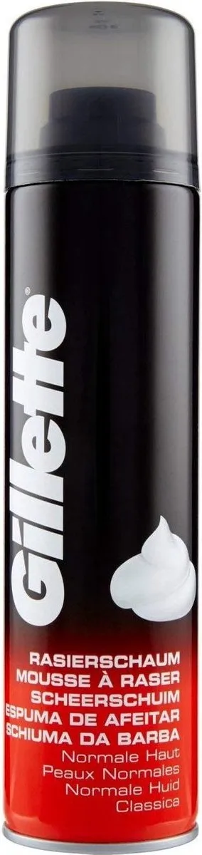 Gillette Scheerschuim Normale Huid 200ml - 12 Stuks