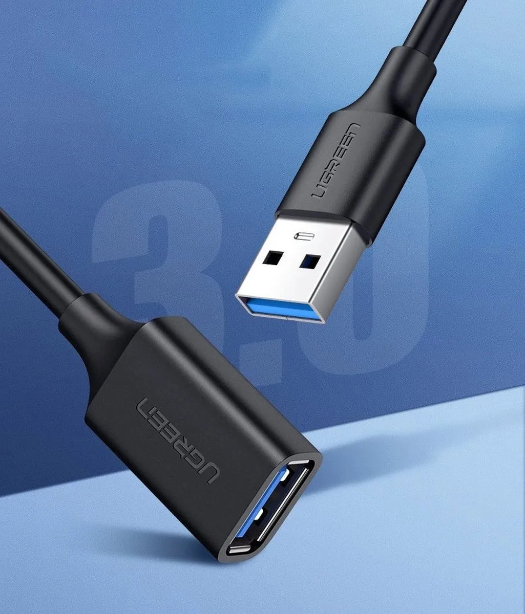 UGREEN USB Verlengkabel USB 3.0 1m - Zwart