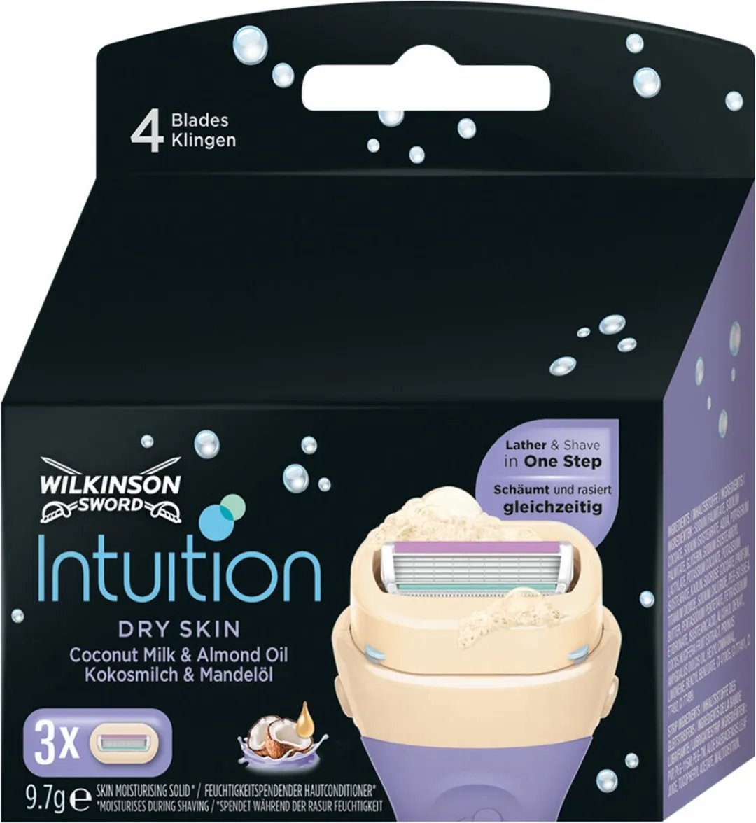 Wilkinson Sword Intuition Mesjes Dry Skin 4 Bladen
