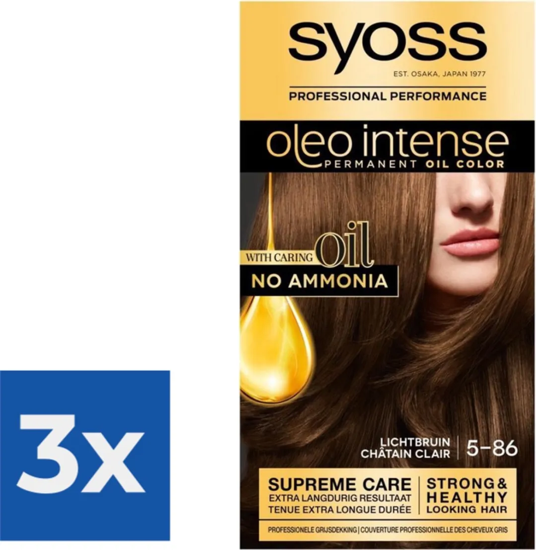 SYOSS Oleo Intense Haarverf 5-86 Lichtbruin - 345ml