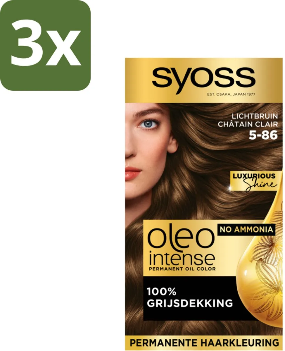 SYOSS Oleo Intense Haarverf 5-86 Lichtbruin - 345ml