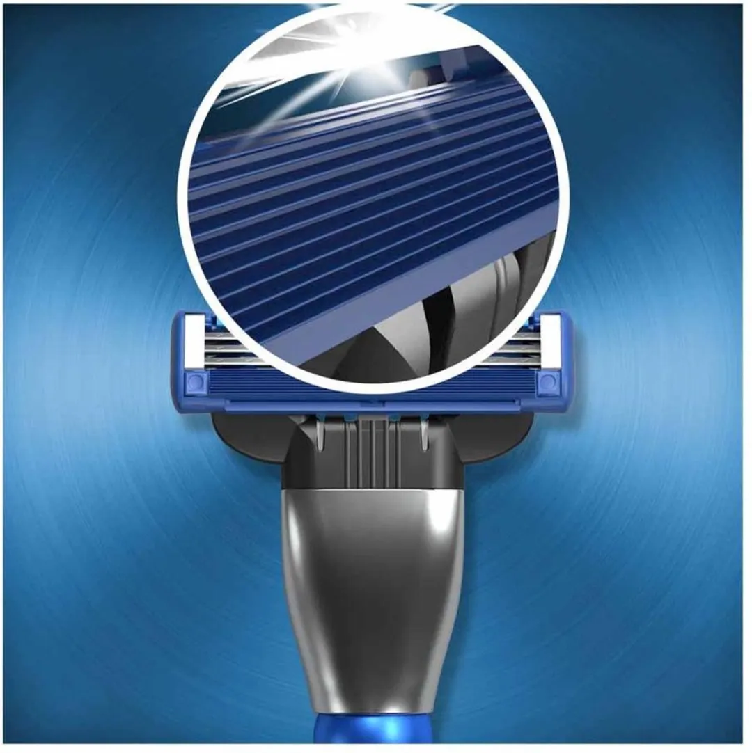 Gillette Mach3 Turbo Scheermesjes - 3 Stuks - Blauw