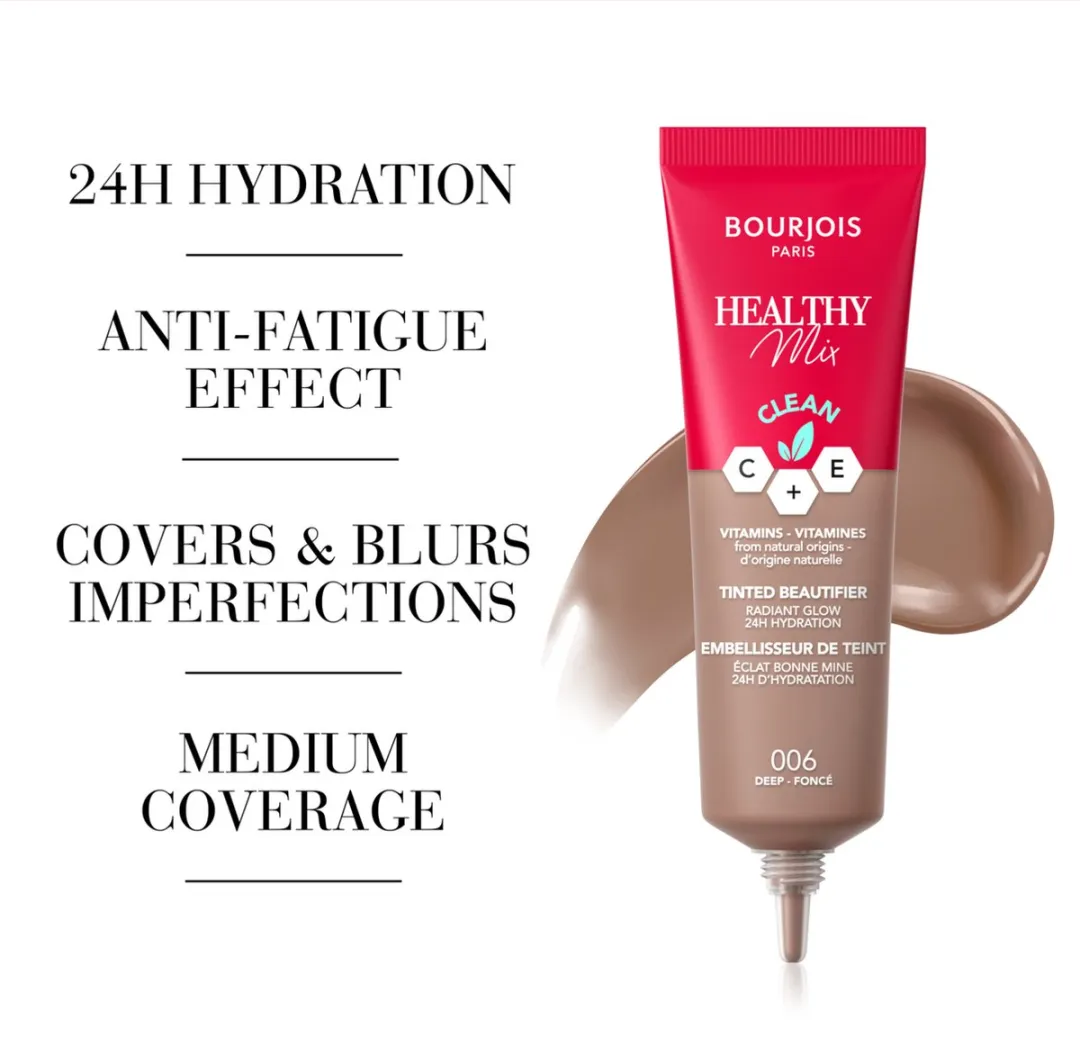 Bourjois Healthy Mix Clean Tinted Beautifier Foundation 006 Deep