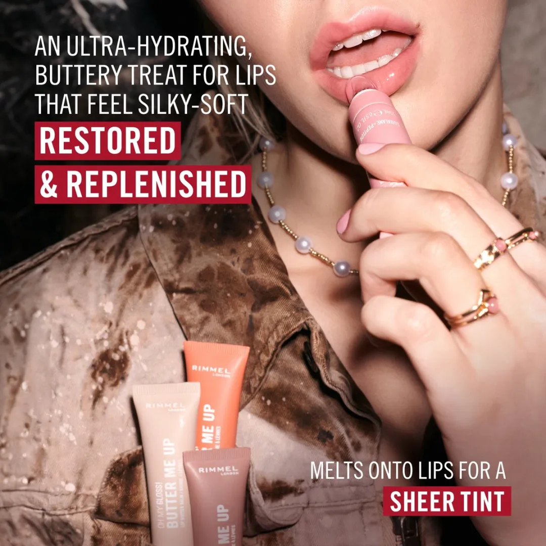 Rimmel London Oh My Gloss! Butter Me Up Lip Butter 000 Vanilla Frost - 15ml - afbeelding 6 van 6