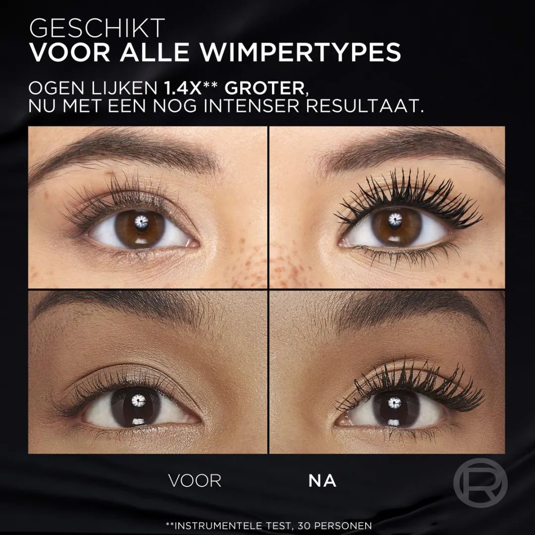 L'Oréal Paris Panorama All Night Black Mascara 10ml