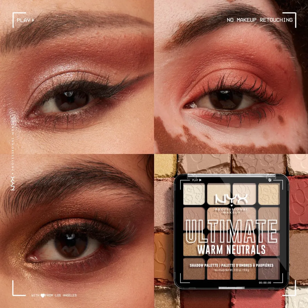 NYX Ultimate Oogschaduw Palet Warm Neutrals - 16 Kleuren