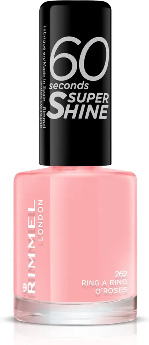Rimmel London 60 Seconds Super Shine Nagellak 262 Ring A Ring O Roses - 8ml