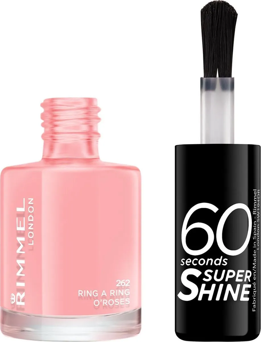 Rimmel London 60 Seconds Super Shine Nagellak 262 Ring A Ring O Roses - 8ml