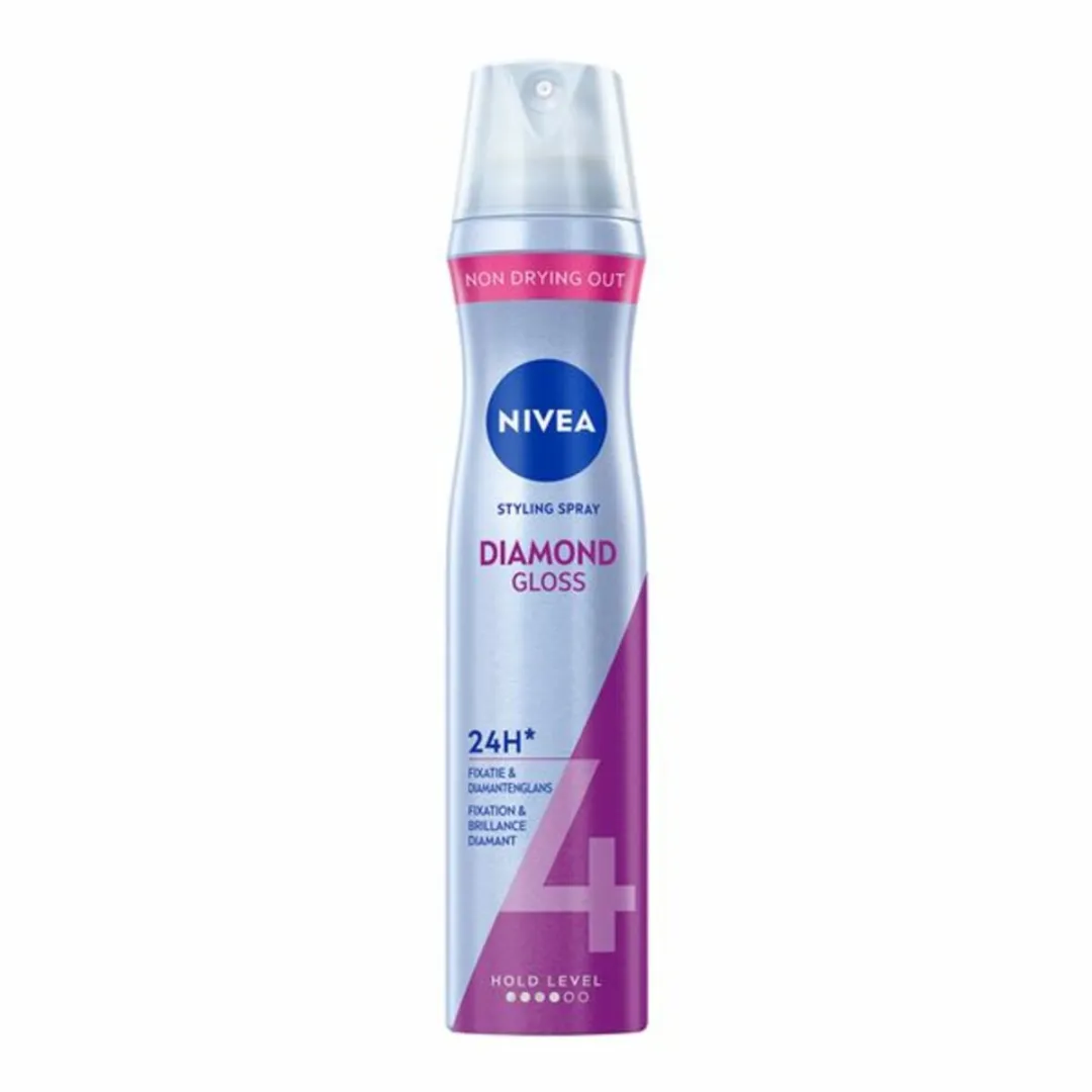 NIVEA Stylingspray Diamantglans Verzorging 500ml - 2 Stuks