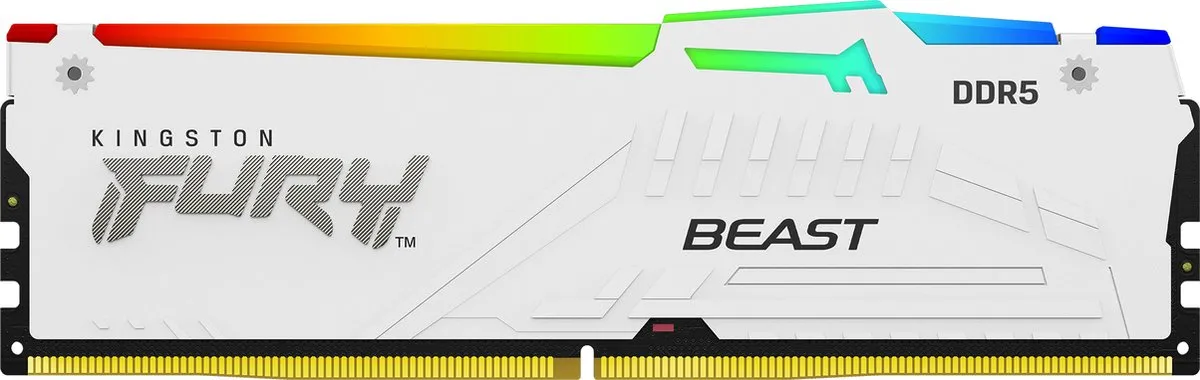 Kingston FURY Beast KF560C36BWE2AK2-32 DDR5 32GB 6000MT/s - Wit RGB