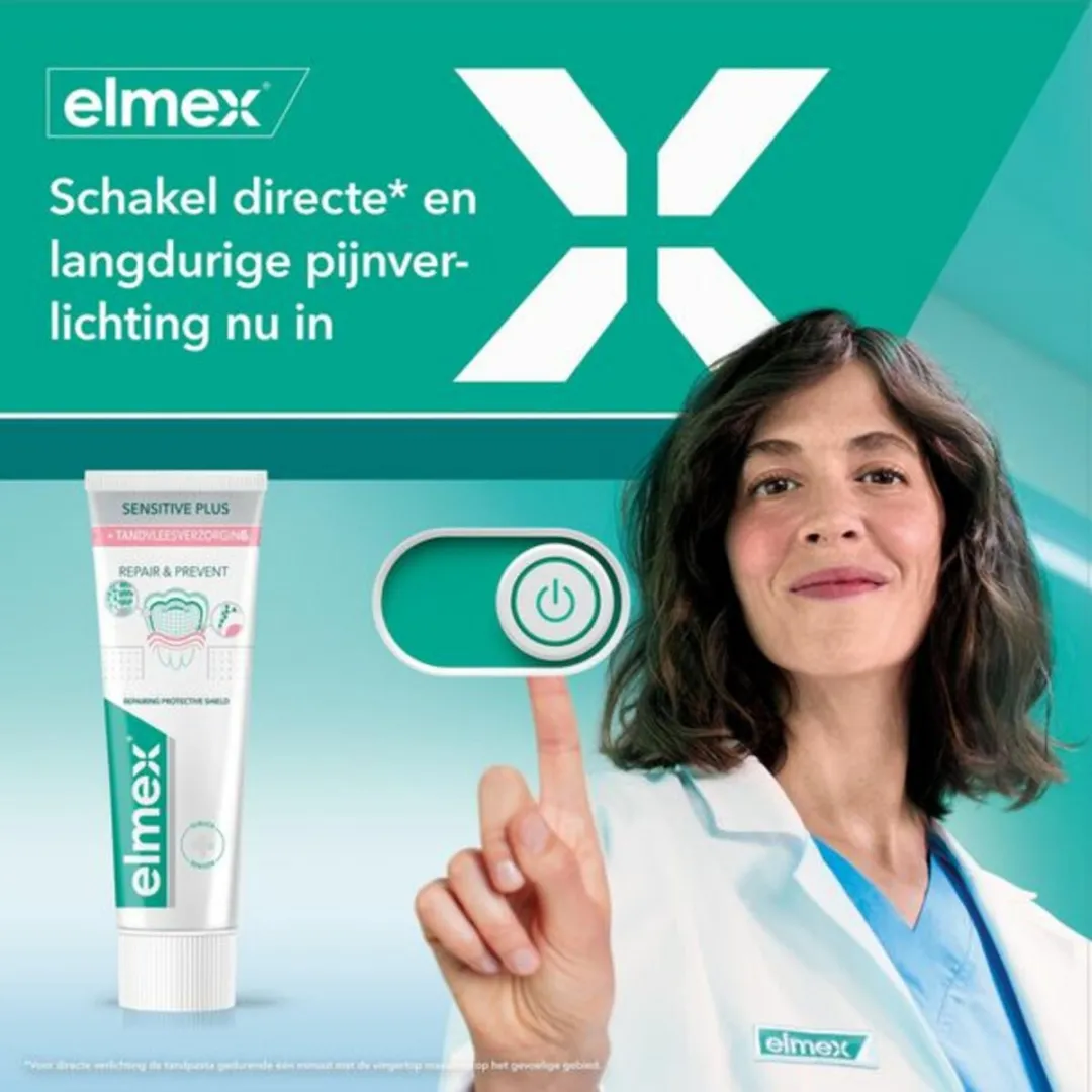 Elmex Sensitive Professional Gum Care Tandpasta 225ml - 3 Stuks