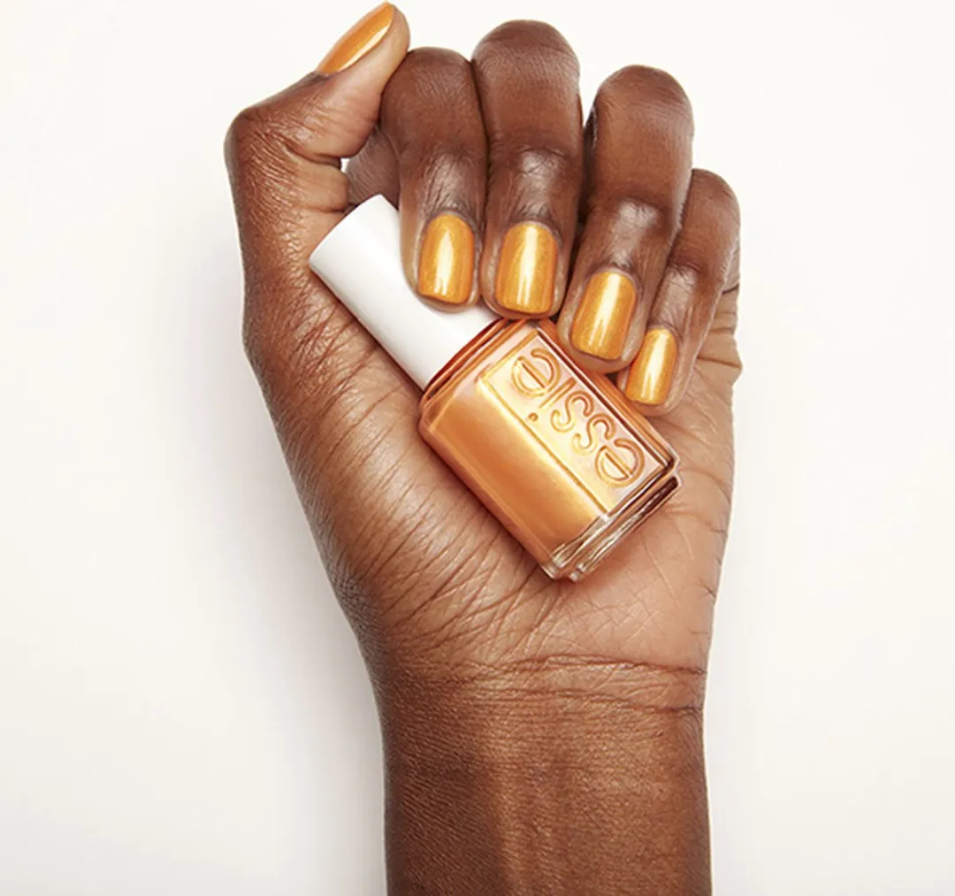 Essie Nagellak 732 Don't Be Spotted - Oranje Glitter 13,5ml - afbeelding 6 van 6