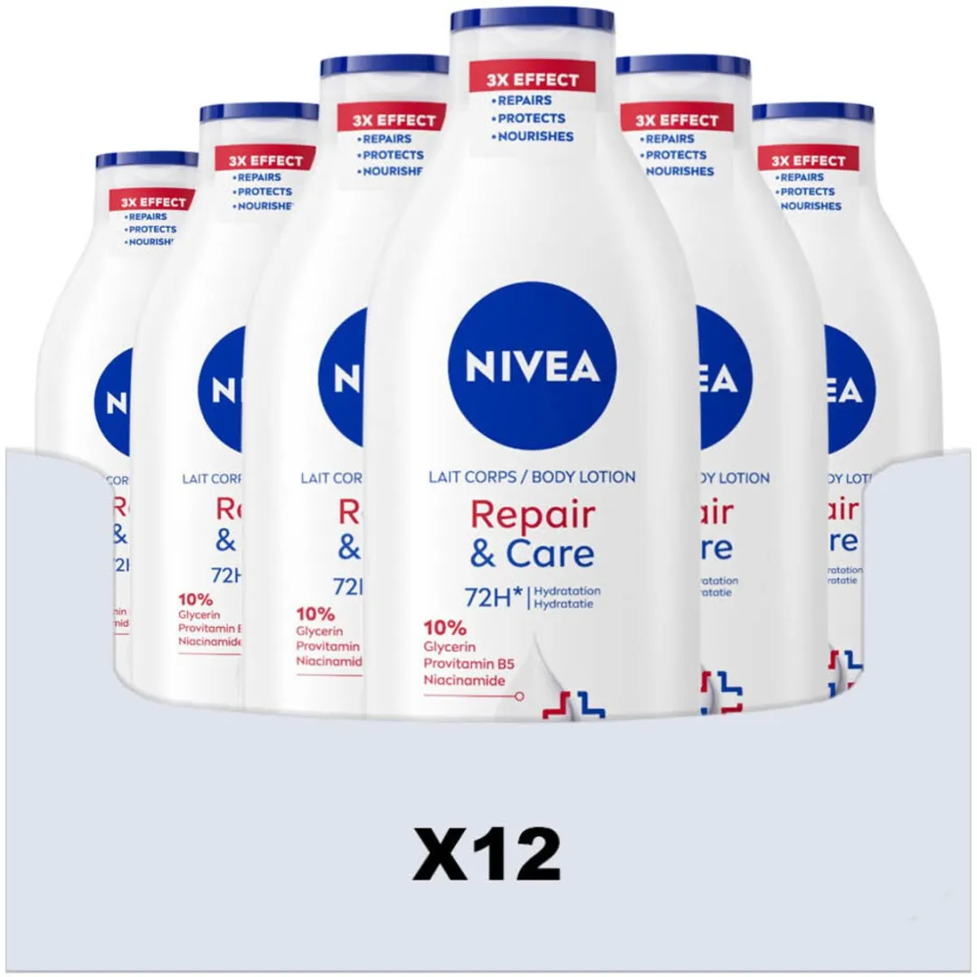 NIVEA Repair & Care Bodylotion - 12x400ml