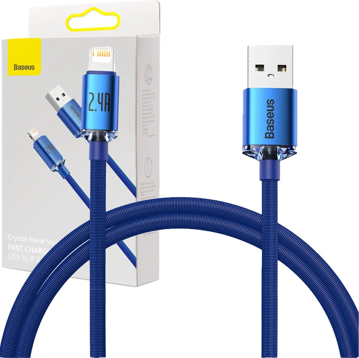 Baseus Crystal Shine Series USB-kabel Lightning