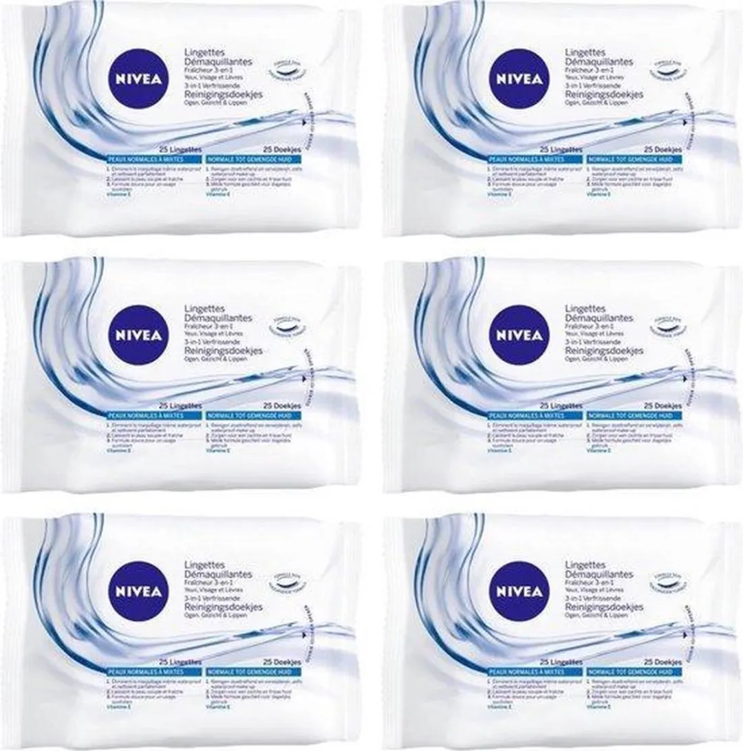 NIVEA Verfrissende Reinigingsdoekjes - 150 Stuks