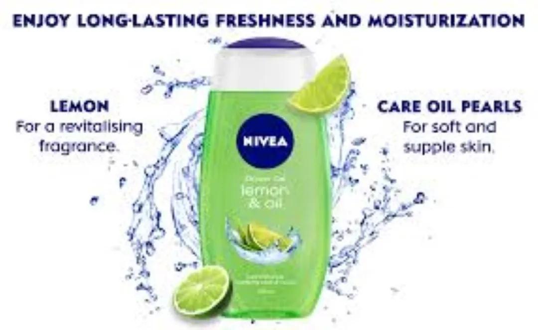 NIVEA Lemon & Oil Douchegel 250ml - 4 Stuks