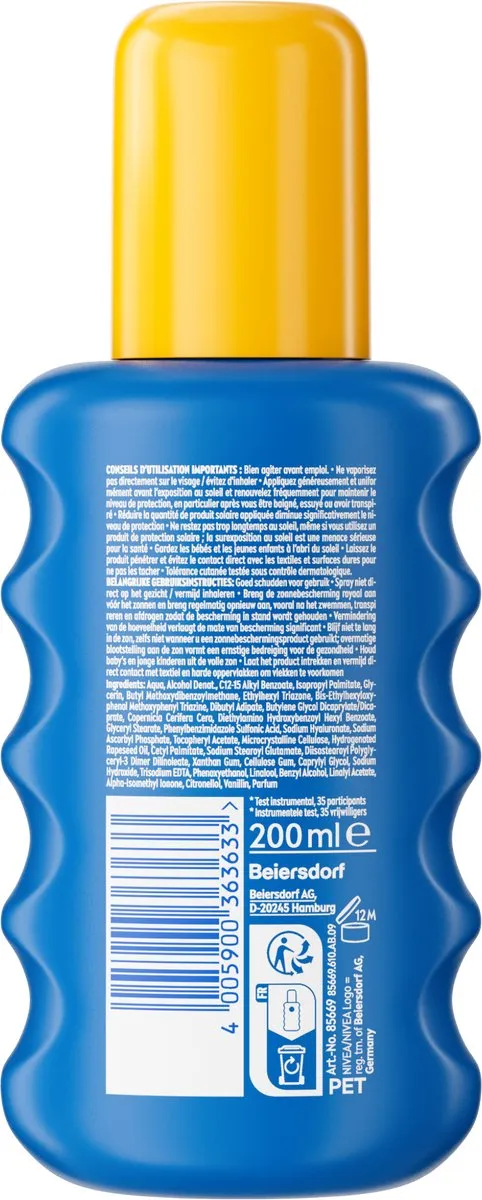 NIVEA SUN Protect & Hydrate Zonnebrandspray SPF 50 - 2x200ml - afbeelding 2 van 6
