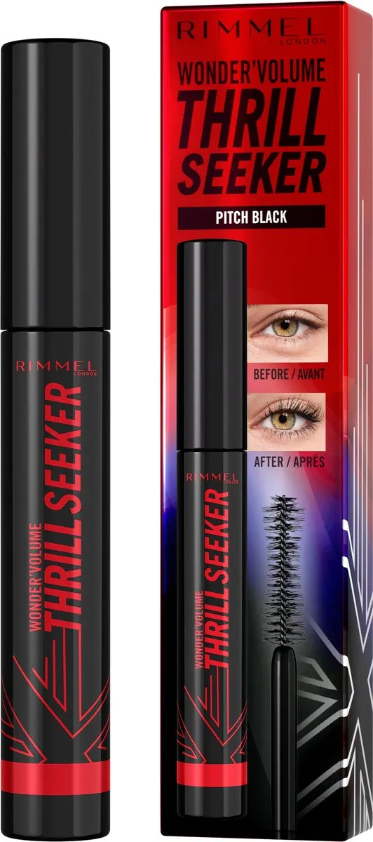 Rimmel Wonder'Volume Thrill Seeker Mascara 004 Pitch Black 8ml