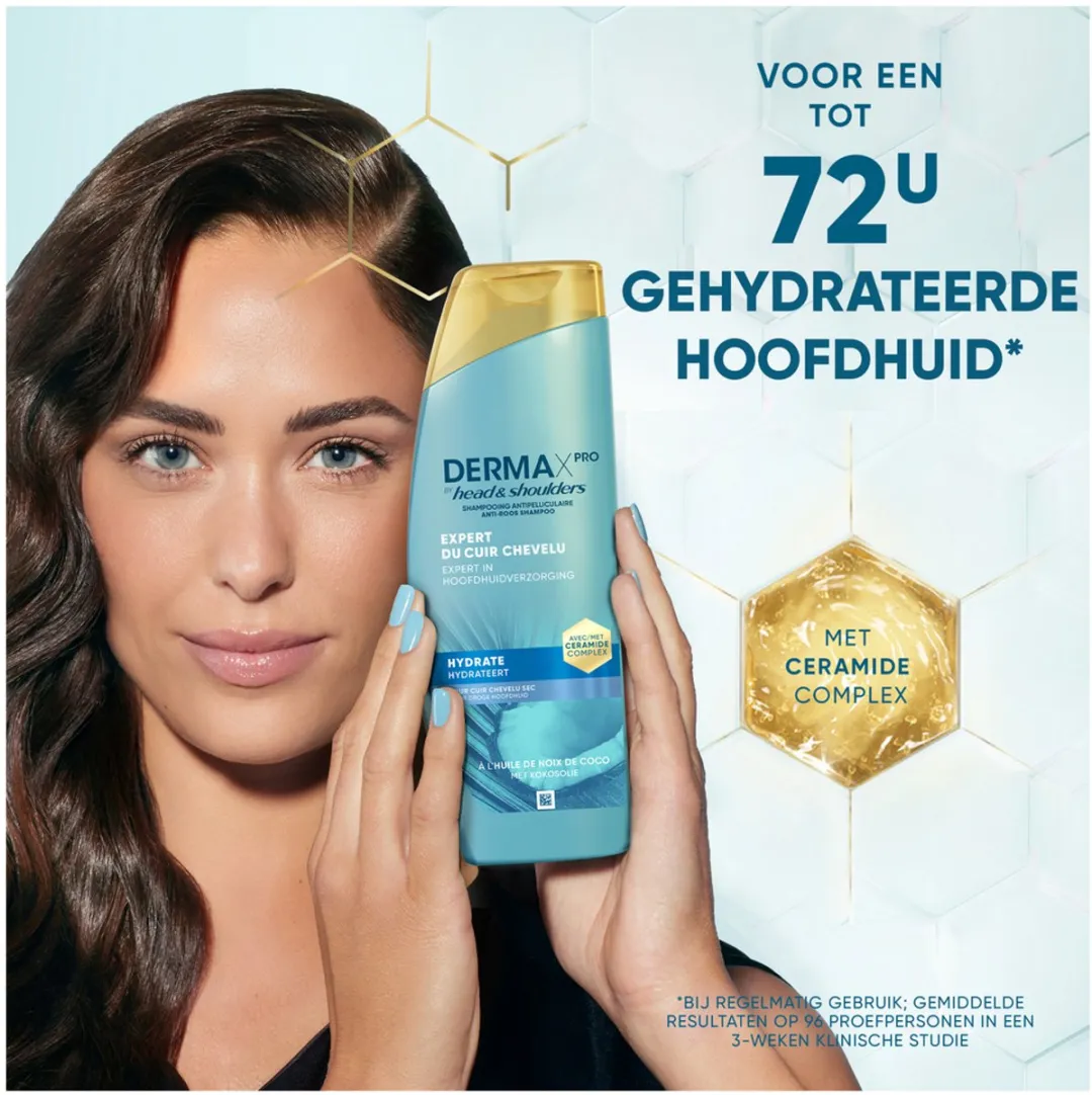 Head & Shoulders DermaXPro Hydraterende Anti-roos Shampoo Kokosolie - 6x250ml