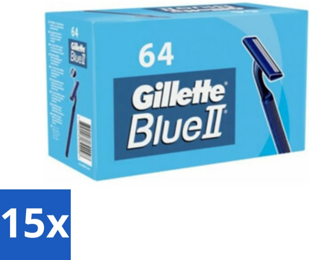 Gillette Blue II Wegwerpscheermesjes 64 Stuks