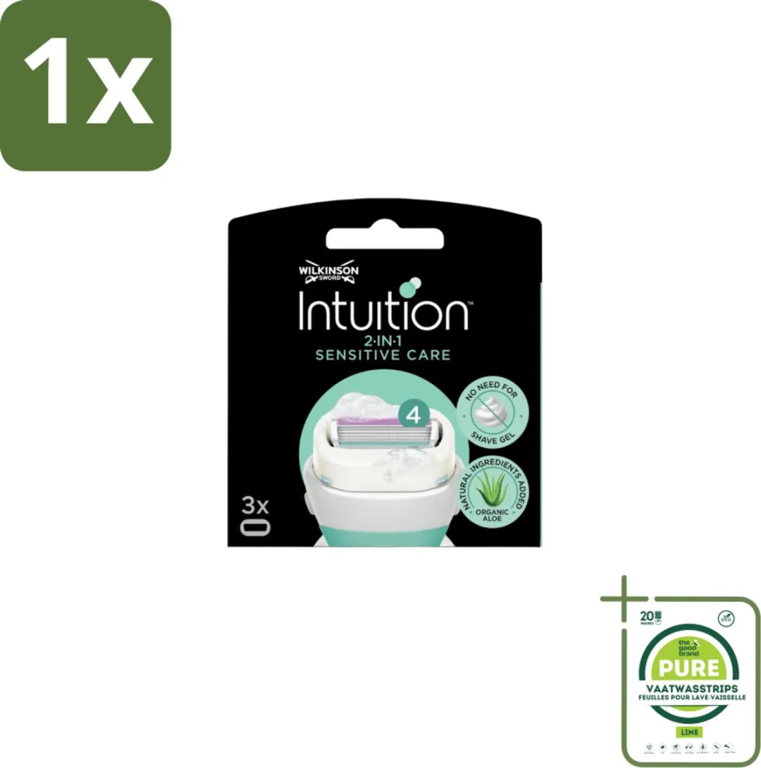 Wilkinson Sword Intuition Dry Skin Sensitive Care Scheermesjes 3 Stuks