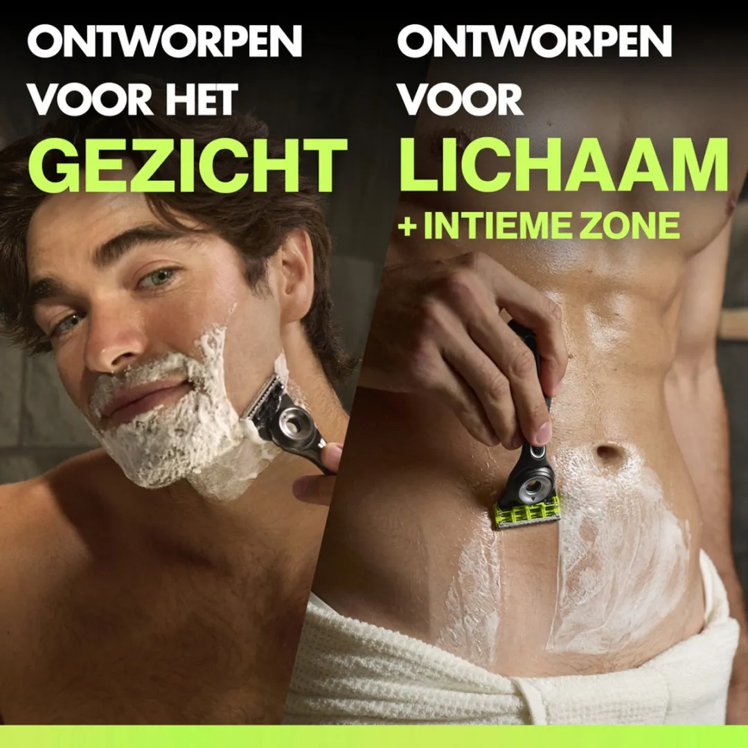 GilletteLabs Scheersysteem Duo Zwart - 2 Scheermesjes