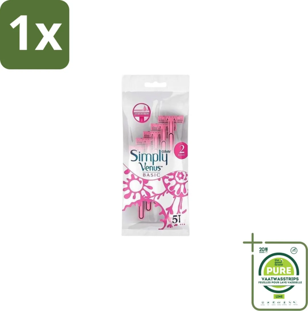 Gillette Venus Simply Basic Wegwerpscheermesjes 5 Stuks