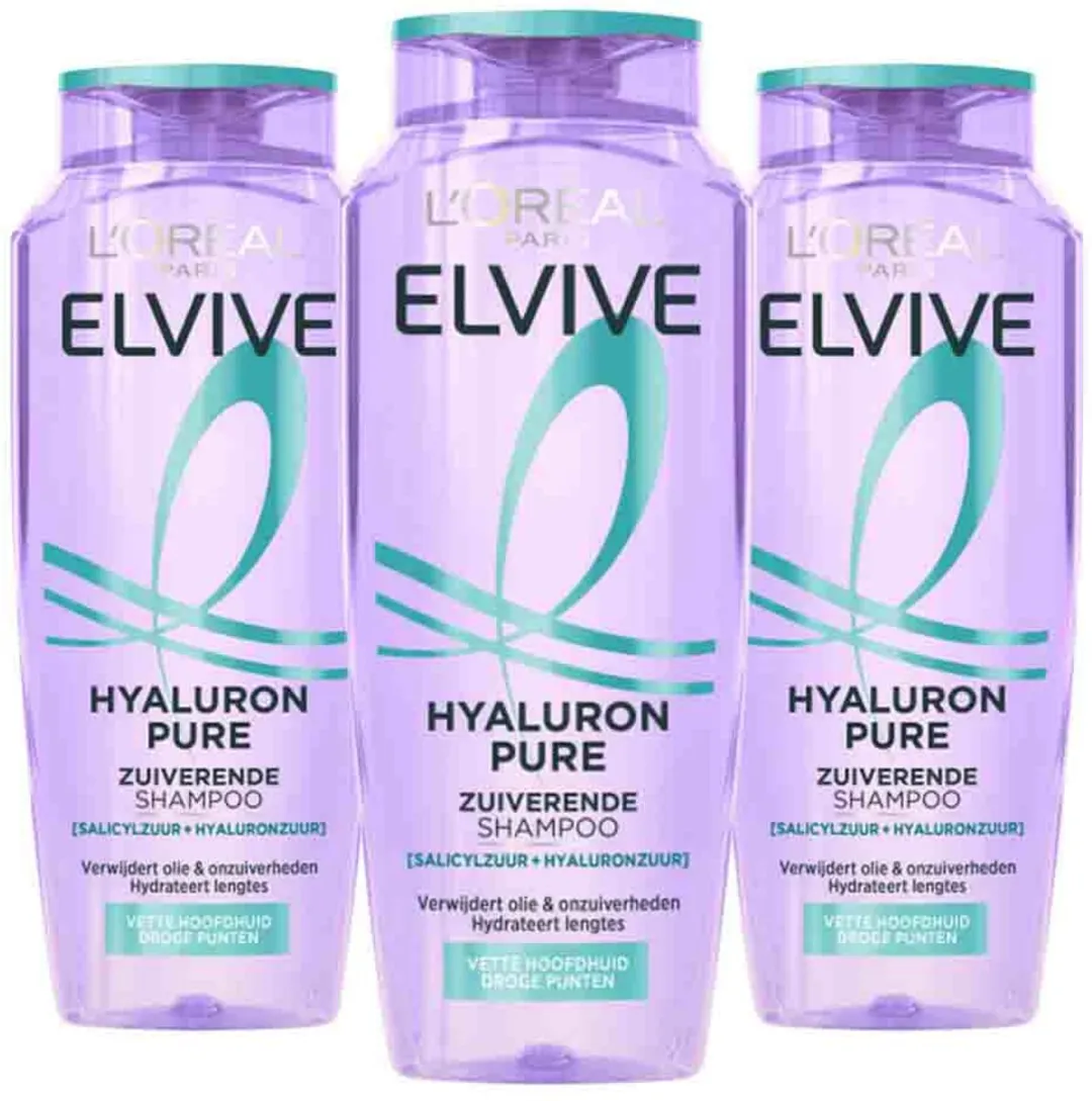 L'Oréal Paris Elvive Hyaluron Shampoo 250ml - 3 Stuks