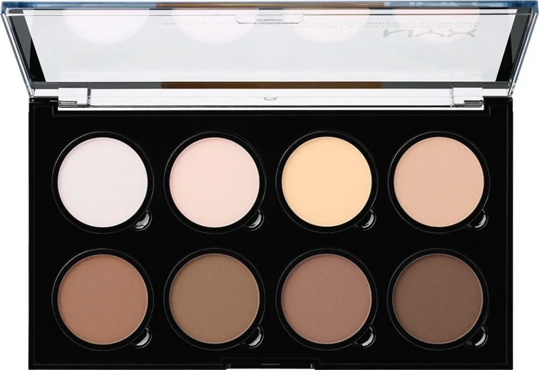 NYX Highlight & Contour Pro Palette - 8 Kleuren - 216g - Multi