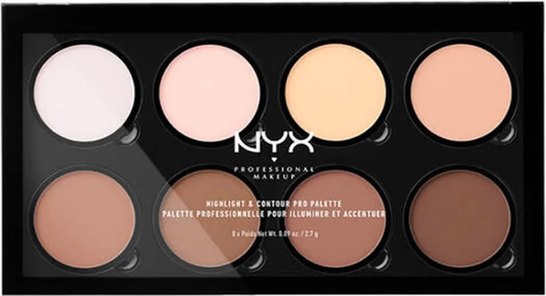 NYX Highlight & Contour Pro Palette - 8 Kleuren - 216g - Multi