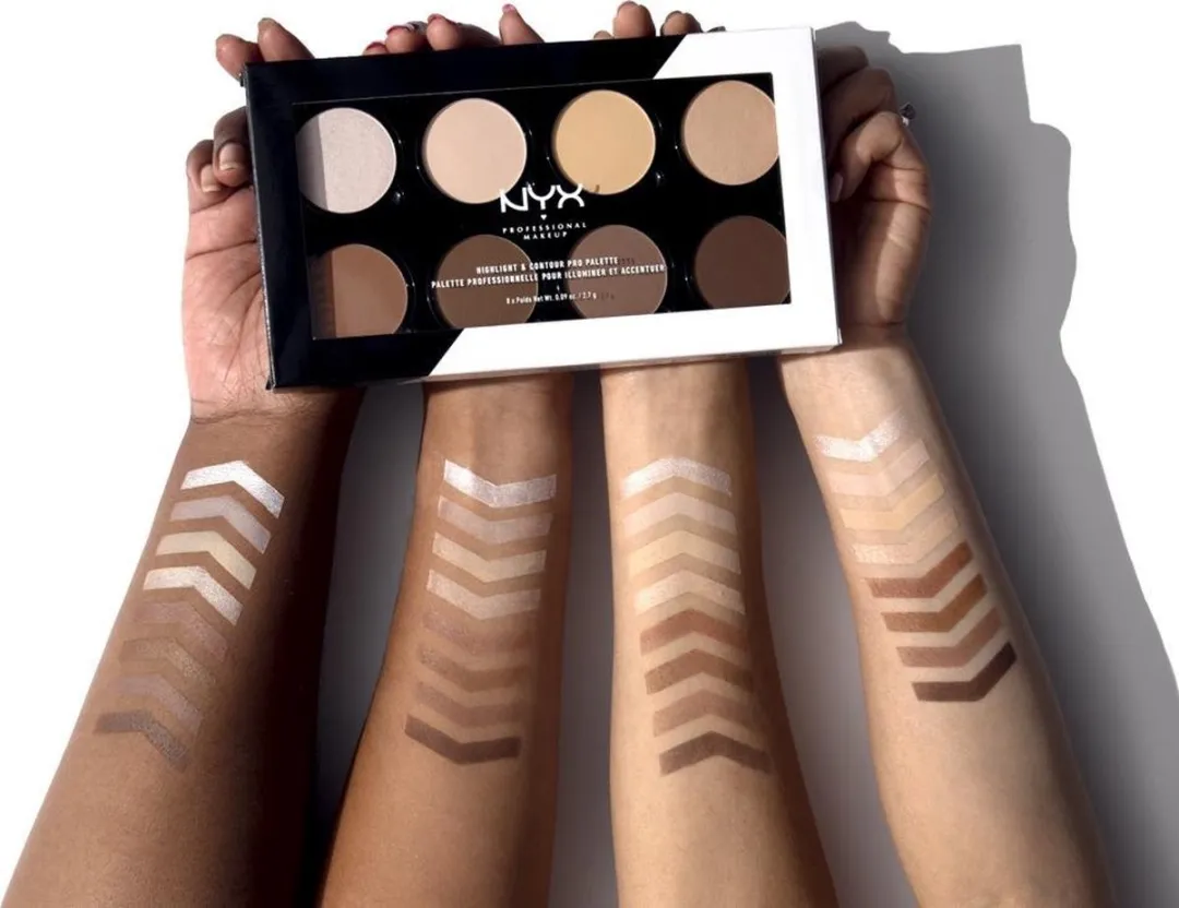 NYX Highlight & Contour Pro Palette - 8 Kleuren - 216g - Multi