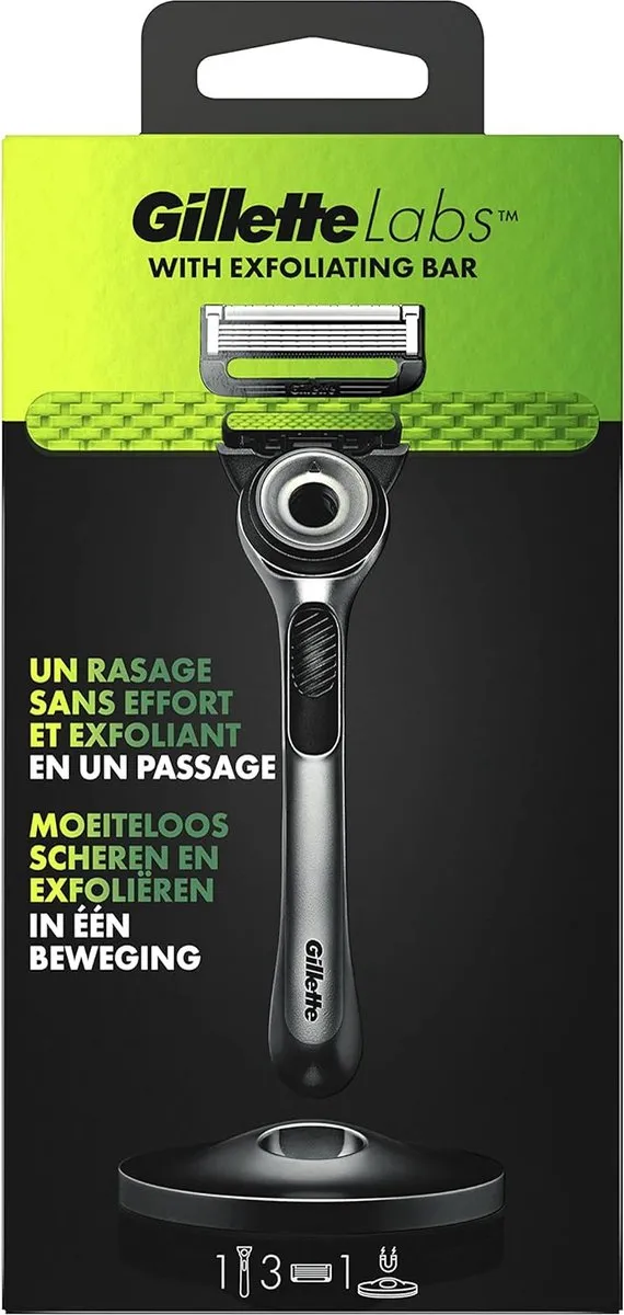 Gillette Labs Scheermes Heren 5-Blads - 3 Navullingen - Zilver