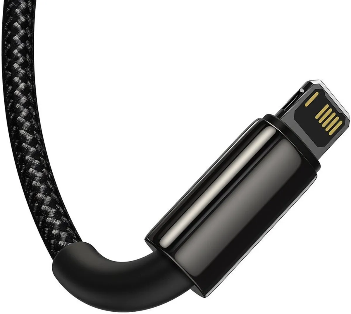 Baseus Tungsten CAMLTWJ-01 3in1 Kabel - USB-C/Lightning/microUSB 3.5A 1.5m - Zwart - afbeelding 6 van 6