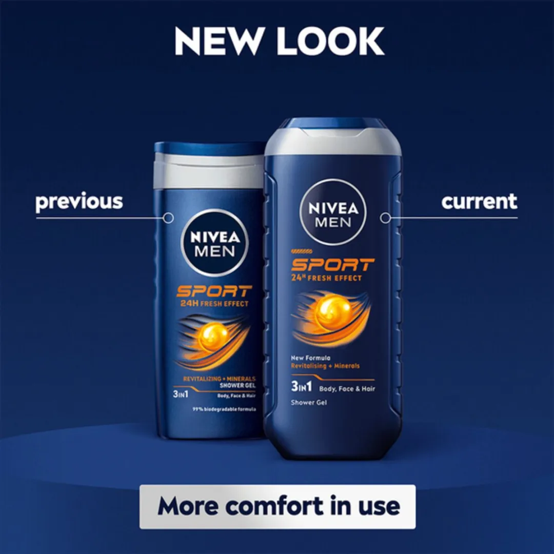 NIVEA MEN Sport Douchegel 1000ml - 2 Stuks