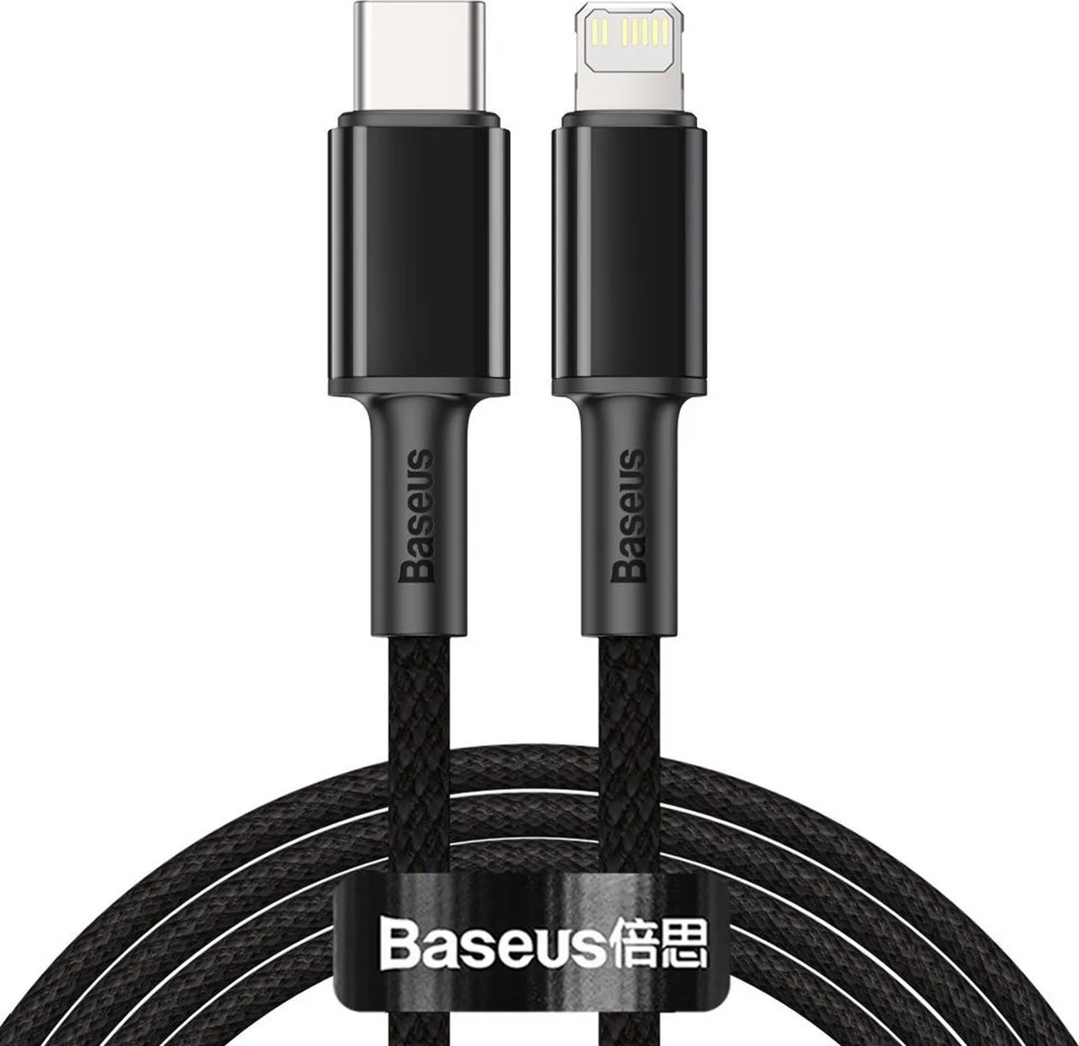 Baseus USB-C Lightning Kabel 20W Power Delivery - Zwart