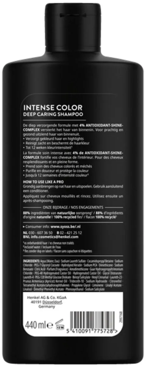 SYOSS Color Shampoo 440ml - 6 Stuks
